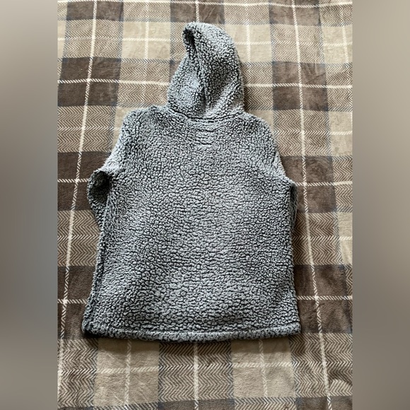 Justice comfy pj sweater colour:gray,black size:12-kids - Picture 2 of 3